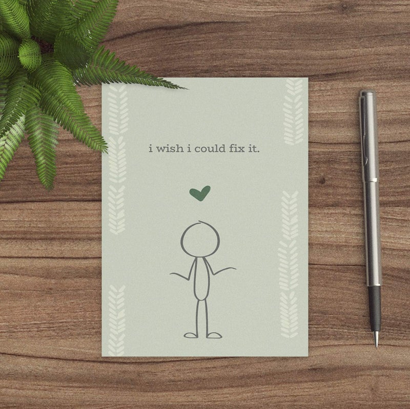 Canopy Street Retro Style Chalkboard Sympathy Card Pack / 24 Empathy Note Cards / 6 Elegant Vintage Blackboard Designs / 4 5/8" x 6 1/4" Uplifting Greeting Cards/Made In The USA - Image 3